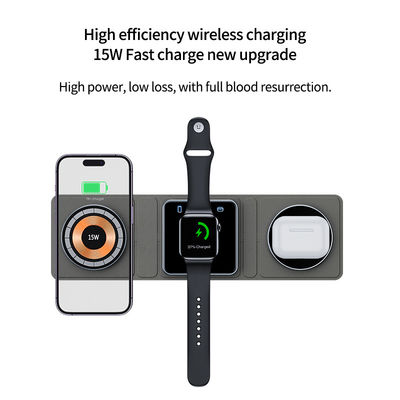 IPhone Foldable Magnetic Fast Wireless Charging Stand Portable And Versatile