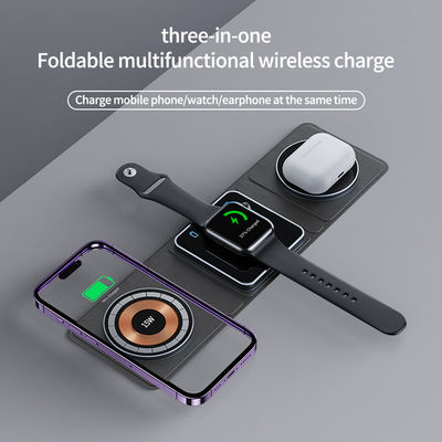 IPhone Foldable Magnetic Fast Wireless Charging Stand Portable And Versatile