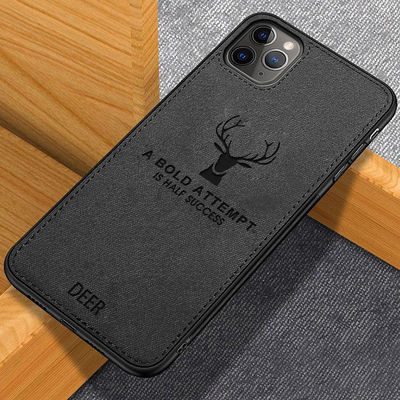 BROWN PU Elk Leather Phone Case Cover For IPhone HUAWEI SAMSUNG Scratch-proof Function