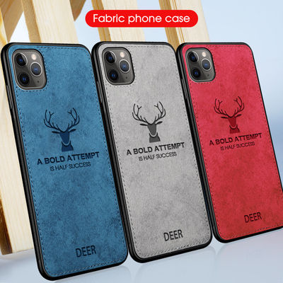 BROWN PU Elk Leather Phone Case Cover For IPhone HUAWEI SAMSUNG Scratch-proof Function