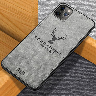 BROWN PU Elk Leather Phone Case Cover For IPhone HUAWEI SAMSUNG Scratch-proof Function