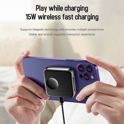 15W Portable 2 In 1 Charging Station With Phone Stand Over Charging Protection White