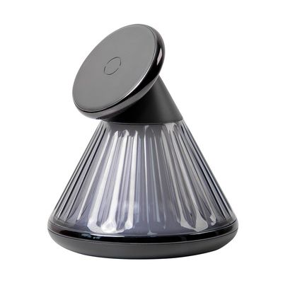 Desktop Deco 15W Night Light Magnetic Wireless Car Charger With Sleep Light Black Output 9V 2A