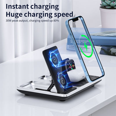 Black Fast Wireless Charger With 15W Maximum Output Power And Smart Touch Control