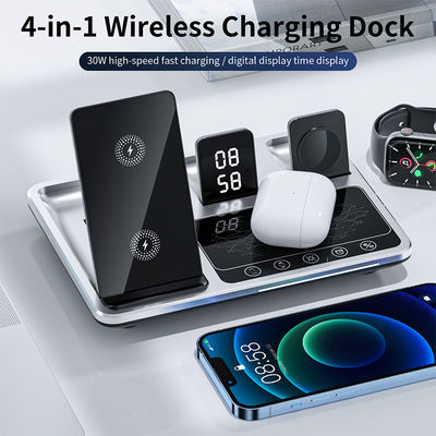 Black Fast Wireless Charger With 15W Maximum Output Power And Smart Touch Control