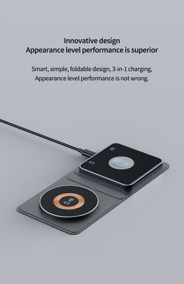 Qi 15W Fast Magnetic Magnetic Portable Charger 3 In 1 For Mobile Phone Smart Watch Earphone