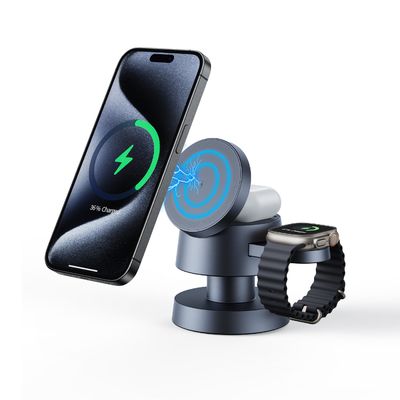 Fast 4 In 1 Portable Wireless Phone Charger Wireless Charging Station