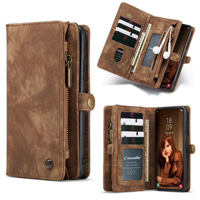 Luxurious Leather Zipper Magnetic Wallet Card Mobile Phone Case Samsung S22 Plus