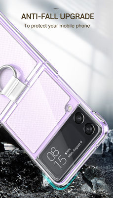 Applicable Model Galaxy Z Flip3 5G Smartphone Cover With Metal Ring Holder