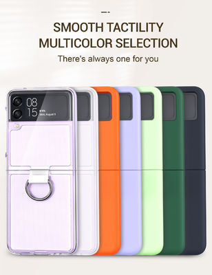 Applicable Model Galaxy Z Flip3 5G Smartphone Cover With Metal Ring Holder