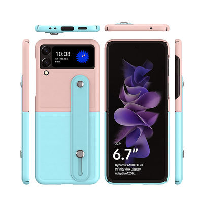 Dark Blue Luxury Design Style Samsung Galaxy Z Flip 3 Waterproof Cover Folding Screen
