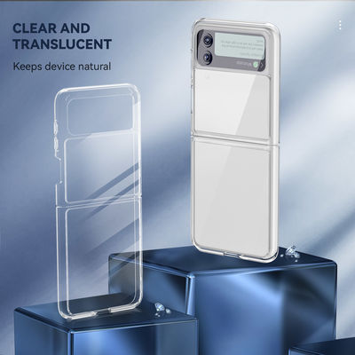 Wireless Charge Supported Customize Phone Cover For Samsung Galaxy Z Flip 3 Transparent Cover