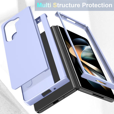 5G Fashion PC Protective Phone Case Samsung Zfold 5 With Flip Stand And Black Color