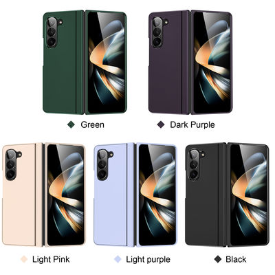 5G Fashion PC Protective Phone Case Samsung Zfold 5 With Flip Stand And Black Color