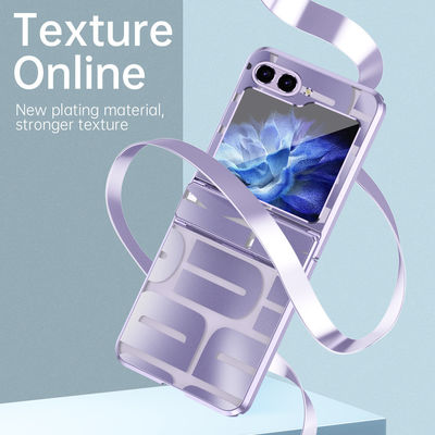 Anti Drop Electroplate PC Cover Samsung Zflip5 Foldable Screen Mobile Phone Case
