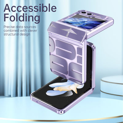 Anti Drop Electroplate PC Cover Samsung Zflip5 Foldable Screen Mobile Phone Case