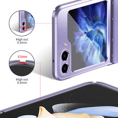 Samsung Zflip5 Foldable Screen Luxury Phone Cases Shockproof Electroplate PC Cover Green
