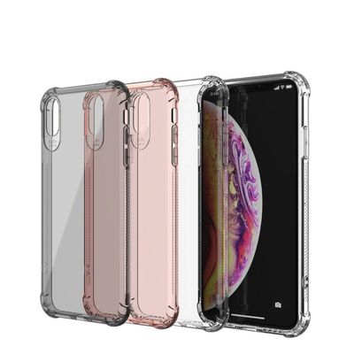 Four Corner Airbag Cover Transparent TPU Mobile Phone Case IPhone XS 6 / 7 / 8 Plus XR Max