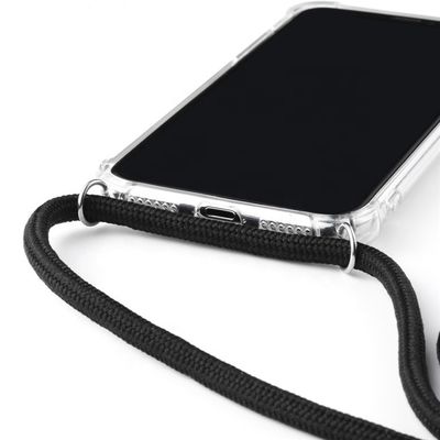 Transparent TPU PC Acrylic Crossbody Strap Mobile Phone Case Iphone X Xs Sports Style