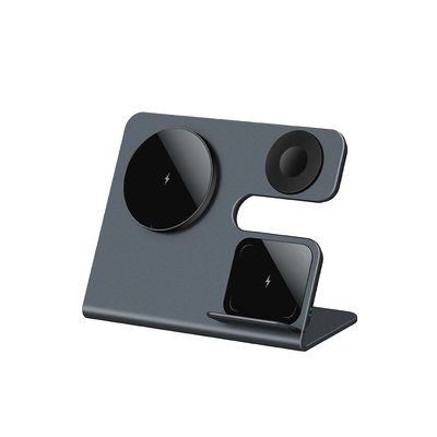 Desktop 3 In 1 Wireless Charger Stand Magnetic Suction 15W Wireless Charger For Mobile Phone