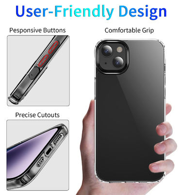 High Quality Transparent 15 Pro MAX Cover For iphone 15 Plus TPU PC Clear hard Acrylic phone case