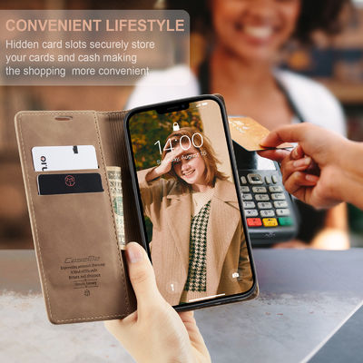 CaseMe 15 Ultra Luxury Wallet Case Card Magnetic Holder TPU Leather Back Cover For Iphone 15 Pro Phone Case