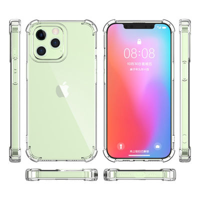 Transparent TPU Clear Cell Phone Case for iPhone 14 15 16 Pro Max Waterproof and Fashion Element Solid Color