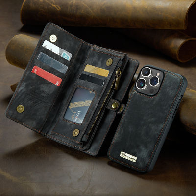Card Slot Mobile Shell Leather TPU Phone Cases Wallet Flip Cover Phone Case for iPhone 13 14 Pro Max Luxury Design Style