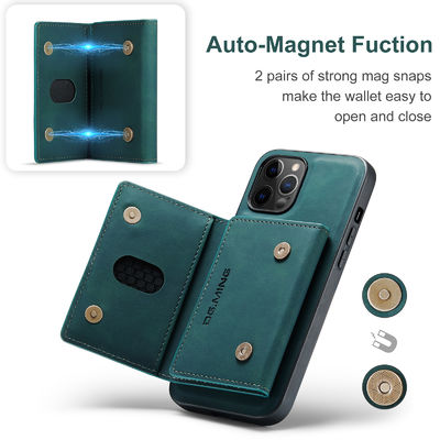 Magnetic Card Holder Wallet Pu Leather Phone Cases for Samsung iPhone 11 12 13 14 15 Pro Max