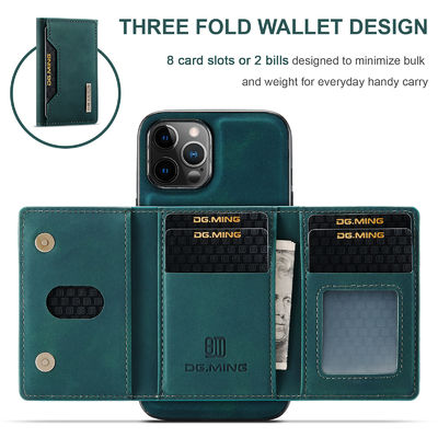Magnetic Card Holder Wallet Pu Leather Phone Cases for Samsung iPhone 11 12 13 14 15 Pro Max