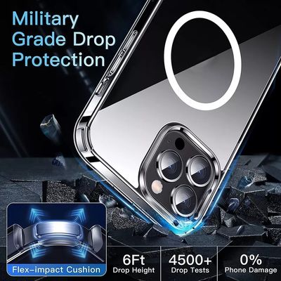 Universal Transparent Mobile Phone Cases Shockproof Magnetic Clear Phones Cover For Iphone Xr 11 12 13 14 Phone Case