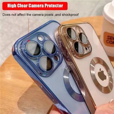 Clear Visible Slim Silicone Shockproof Phone Case With Camera Protector Logo Hole For Iphone 13 Back Cover Iphone 14 Pro Max