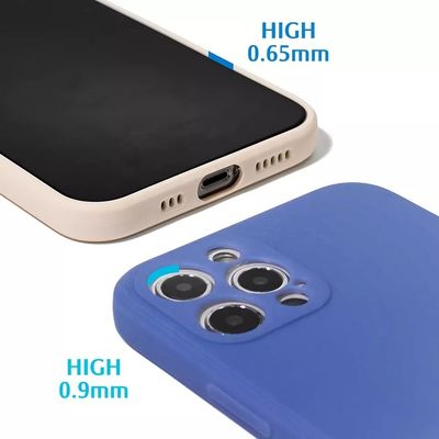 Mobile Phone Cases Frosted Rubber Shockproof Matte Soft Tpu Liquid Silicone Back Cover For Iphone 13 14 Pro Max
