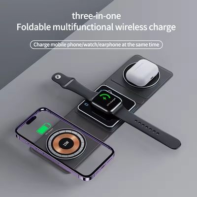 Foldable 3 In 1 Wireless Charger The Perfect Charging Solution for Phone Watch and Earphone