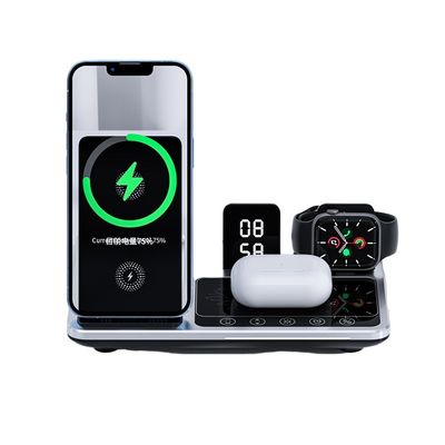 Mobile Phone Wireless Charger 4 in 1 Charging Station with Over-Charging Protection