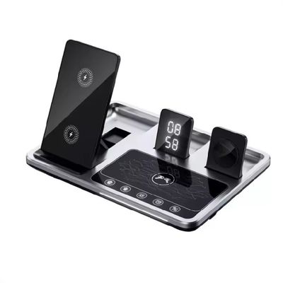 Phone Watch and Earpods Wireless Charger Stand 4 in 1 with 5W/3W/15W Output