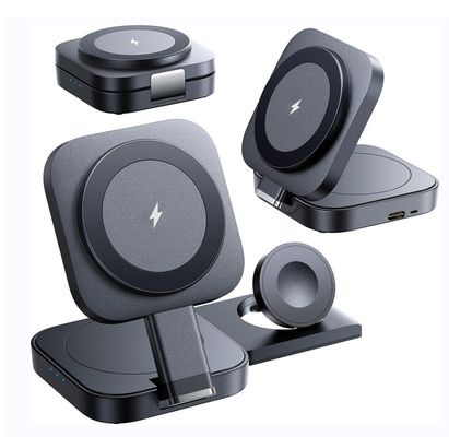 3In1 Private Mold Magnetic Wireless Charger for Phone Earphone Smart Watch