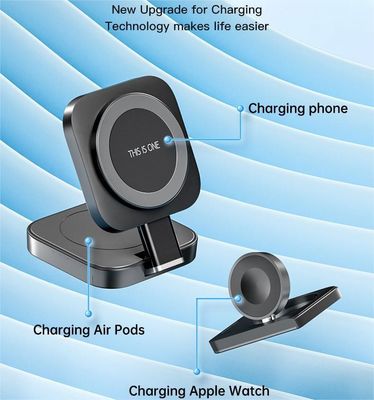 3In1 Private Mold Magnetic Wireless Charger for Phone Earphone Smart Watch