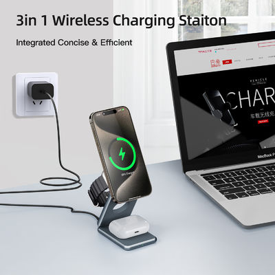 Portable Magnetic Mobile Phone Wireless Charger with Foldable Design and 9V/2A Input