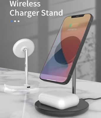 2 in 1 Mobile Phone Magnetic Wireless Charger with Type C Port and Fast Charging