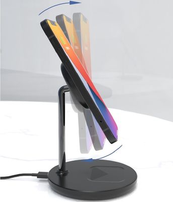 2 in 1 Mobile Phone Magnetic Wireless Charger with Type C Port and Fast Charging