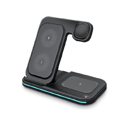 15W Fast Charging Multifunction 3 In 1 Foldable Wireless Charger Stand For Iphone 15 14 13 11 Pro Max