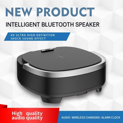 15W Phone Stand Wireless Charger Fast Phone Charging Alarm Clock Bt Speaker For Bedroom