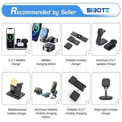 LED Desk Lamp 4 In 1 Wireless Charger Dock Station For iPhone 14 15Pro With 15W Output Voltage And Current