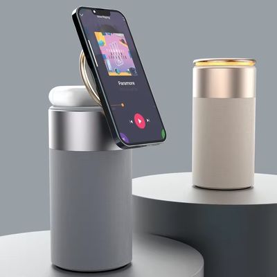 15W Maximum Output Power Grey Wireless Charger Adapter for Fast Charging Mobile Phones