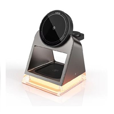 15W Magnetic Multi Device Wireless Fast Charger Station 3-in-1 for 3 Devices