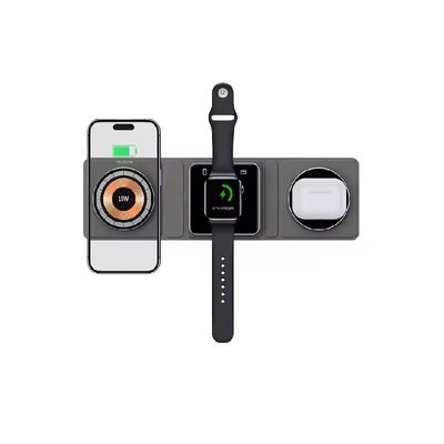 Foldable 3 in 1 Wireless Charger 6.5V-9V/2A Output Voltage and Current for Travel