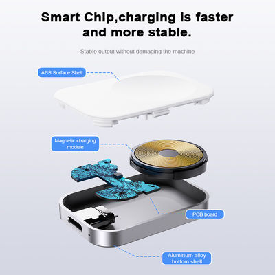 Mini Smart Watch Charger with 2.5W Maximum Output Power Portable Wireless Magnetic Charger 4.3*3.1*0.7CM