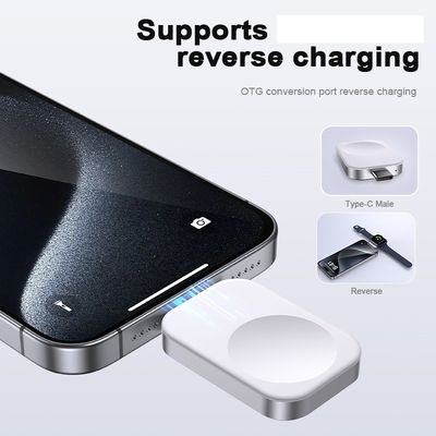 Mini Smart Watch Charger with 2.5W Maximum Output Power Portable Wireless Magnetic Charger 4.3*3.1*0.7CM