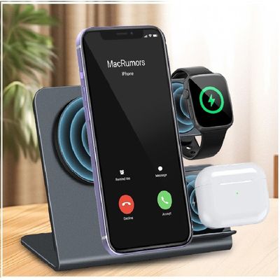 15W Multifunction Fast Charger 3 In 1 Wireless Charger For Iphone 15 14 13 12 Pro Max